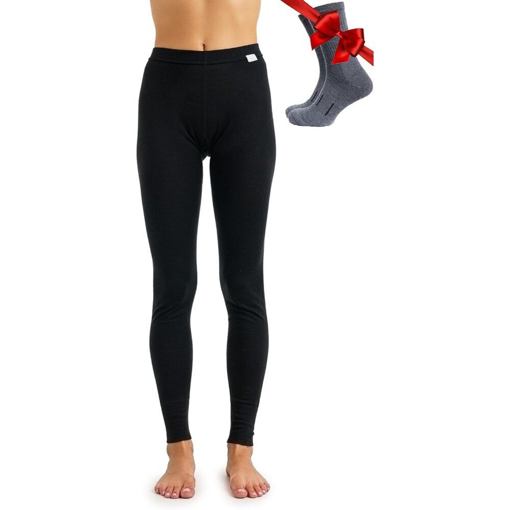 Womens Merino Wool Base Layer Pants & Socks Lightweight to Heavyweight